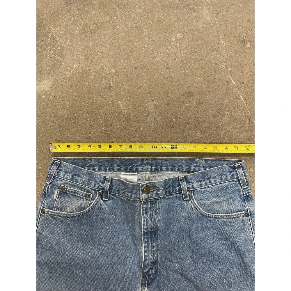 Carhartt Jeans Mens 40x32 Blue Stonewash Traditional Fit Straight Leg B160‎ DST